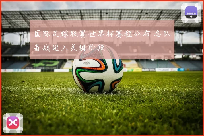 国际足球联赛世界杯赛程公布 各队备战进入关键阶段